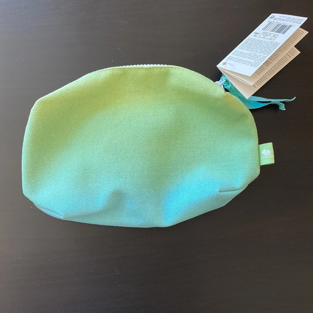 NEW Origins Blue/Green Makeup Bag